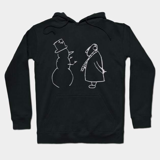 ShopBollocks snow man Hoodie by Bollocks